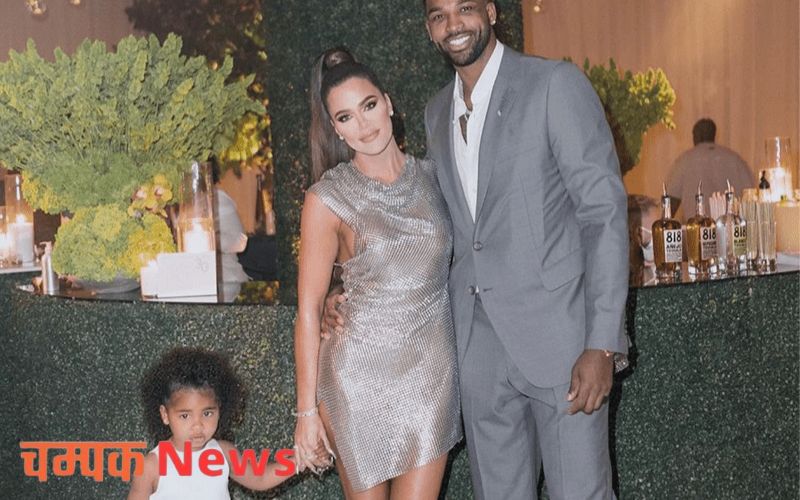 Tristan Thompson With Khloe Kardashian and his their daughter